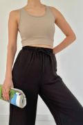 Siyah Keten Pantolon resmi