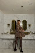 PUL PAYET BLAZER CEKET - Bakır resmi