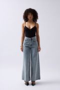 Önü Büzgülü Askılı Bodysuit resmi