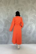 Oranj Kuşaklı Midi Kaban resmi