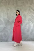 Fuşya Kuşaklı Midi Kaban resmi