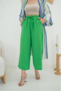Yeşil Keten Pantolon resmi