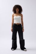 Straplez Dokulu Crop resmi