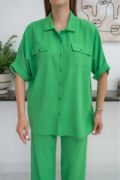 Yeşil Gömlek Ve Pantolon Takım resmi