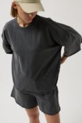 Oversize Lazer Kesim Bisiklet Yaka T-Shirt resmi