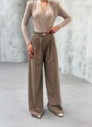 230 Gr Poly Viscose Full Lycra Pi̇leli̇ Palazzo Pantolon resmi