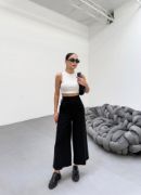 230 Gr Poly Viscose Full Lycra Metal Toka Aksesuarli Pantolon resmi