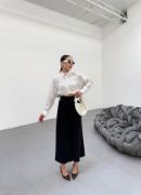 230 Gr Poly Viscose Full Lycra Metal Toka Aksesuarli Pantolon resmi