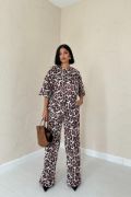 Leopar T-Shirt Ve Pantolon Takım resmi