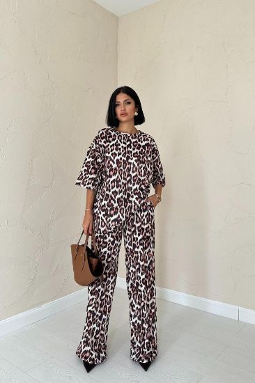 Leopar T-Shirt Ve Pantolon Takım resmi