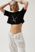 Baskılı Crop T-Shirt resmi