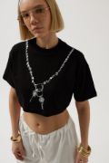 Baskılı Crop T-Shirt resmi