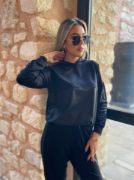Kadın Uzun Kollu Kapüşonlu Oversize Sweat Ve Pantolon Ikili Takım resmi