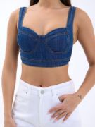 7131 KOT CROP-MAVİ resmi