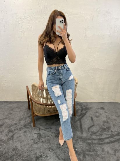 5998 KOT PANTOLON-MAVİ resmi