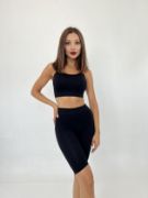 13152 FİTİLLİ ŞORT-SİYAH resmi