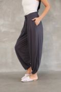 Osy Modal Yumuşak Dokulu Kumaş Şalvar Pantalon - Antrasit resmi