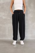 Osy Modal Yumuşak Dokulu Kumaş Şalvar Pantalon - Siyah resmi