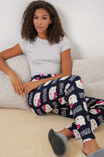 4323 Desenli Pijama Altı - A.Lacivert resmi