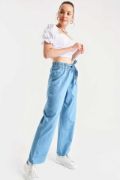 6469 BOL PAÇA JEANS PANTOLON - Mavi resmi