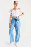 6469 BOL PAÇA JEANS PANTOLON - Mavi resmi