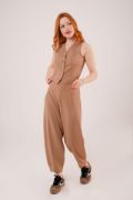 Önü Düğmeli Camel Yelek resmi