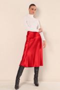15806 Saten Etek - Bordo resmi