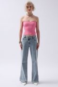 Straplez Dokulu Crop resmi