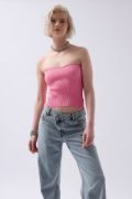 Straplez Dokulu Crop resmi