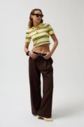 Polo Yaka Crop T-Shirt resmi