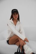 Fermuar Ve Dikiş Detaylı Sweatshirt resmi