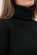 Oversize Balıkçı Yaka Triko Tunik resmi