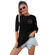 Baskılı T-shirt - Siyah resmi