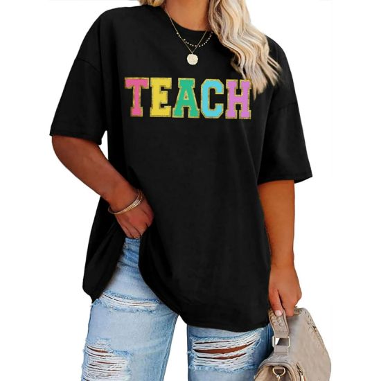 Baskılı T-shirt - Siyah resmi