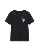Baskılı T-shirt - Siyah resmi