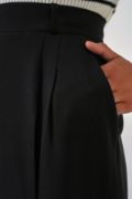 6647 Bol Paça Kumaş Pantolon - Siyah resmi