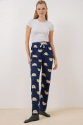 4323 Desenli Pijama Altı - F.Lacivert resmi