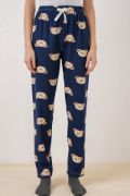 4323 Desenli Pijama Altı - F.Lacivert resmi