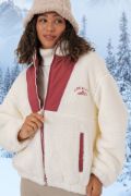 5194 Peluş Mont Ceket - Kiremit resmi
