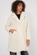 9148 Oversize Peluş Kaban - Ekru resmi