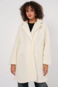 9148 Oversize Peluş Kaban - Ekru resmi