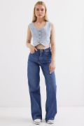 6797 Crop Kot Yelek - Mavi resmi