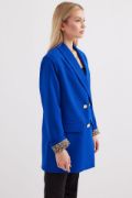 0704 Düğme Detaylı Blazer Ceket - Saks resmi
