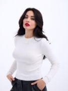 42201 TRİKO BASİC KAZAK-EKRU resmi