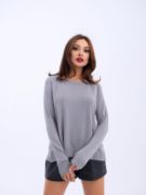 4201 TRİKO SIFIR YAKA BASİC SALAŞ-GRİ resmi