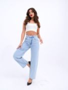 6491 DENİM WIDE LEG-AÇIK MAVİ resmi