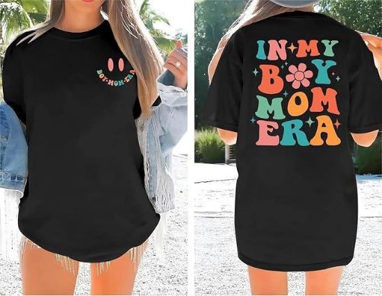 Bisiklet Yaka Kısa Kol Baskılı T-shirt - Siyah resmi
