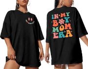 Bisiklet Yaka Kısa Kol Baskılı T-shirt - Siyah resmi