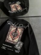 Bisiklet Yaka Baskılı SweatShirt - Siyah resmi