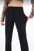 Siyah Palazzo Pantolon Oversize Kesim - Siyah resmi